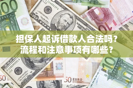 北京担保人起诉借款人合法吗？流程和注意事项有哪些？