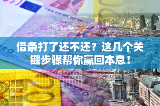 北京借条打了还不还？这几个关键步骤帮你赢回本息！