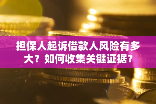 北京担保人起诉借款人风险有多大？如何收集关键证据？