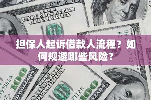 北京担保人起诉借款人流程？如何规避哪些风险？