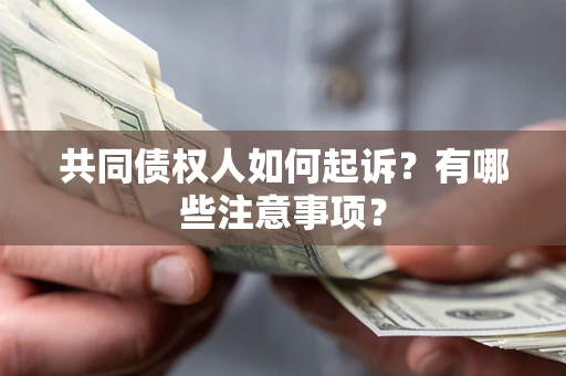 北京共同债权人如何起诉？有哪些注意事项？