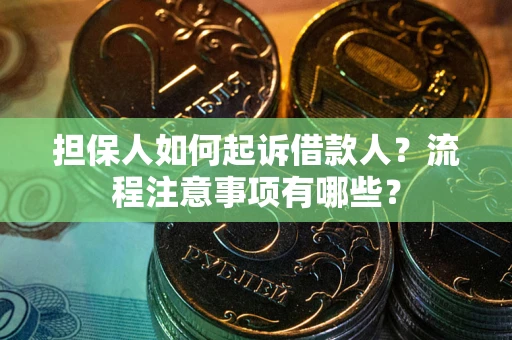 北京担保人如何起诉借款人？流程注意事项有哪些？